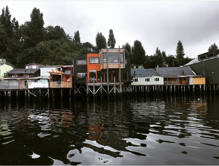 Coastal and timber-rich landscape inspired by Chiloé